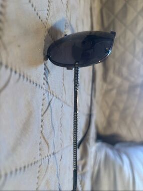 Black VALENTINO Women's Sunglasses with Rhinestone Temples